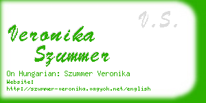 veronika szummer business card